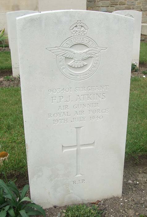 Atkins Grave J Moles Battle of Britain Memorial website