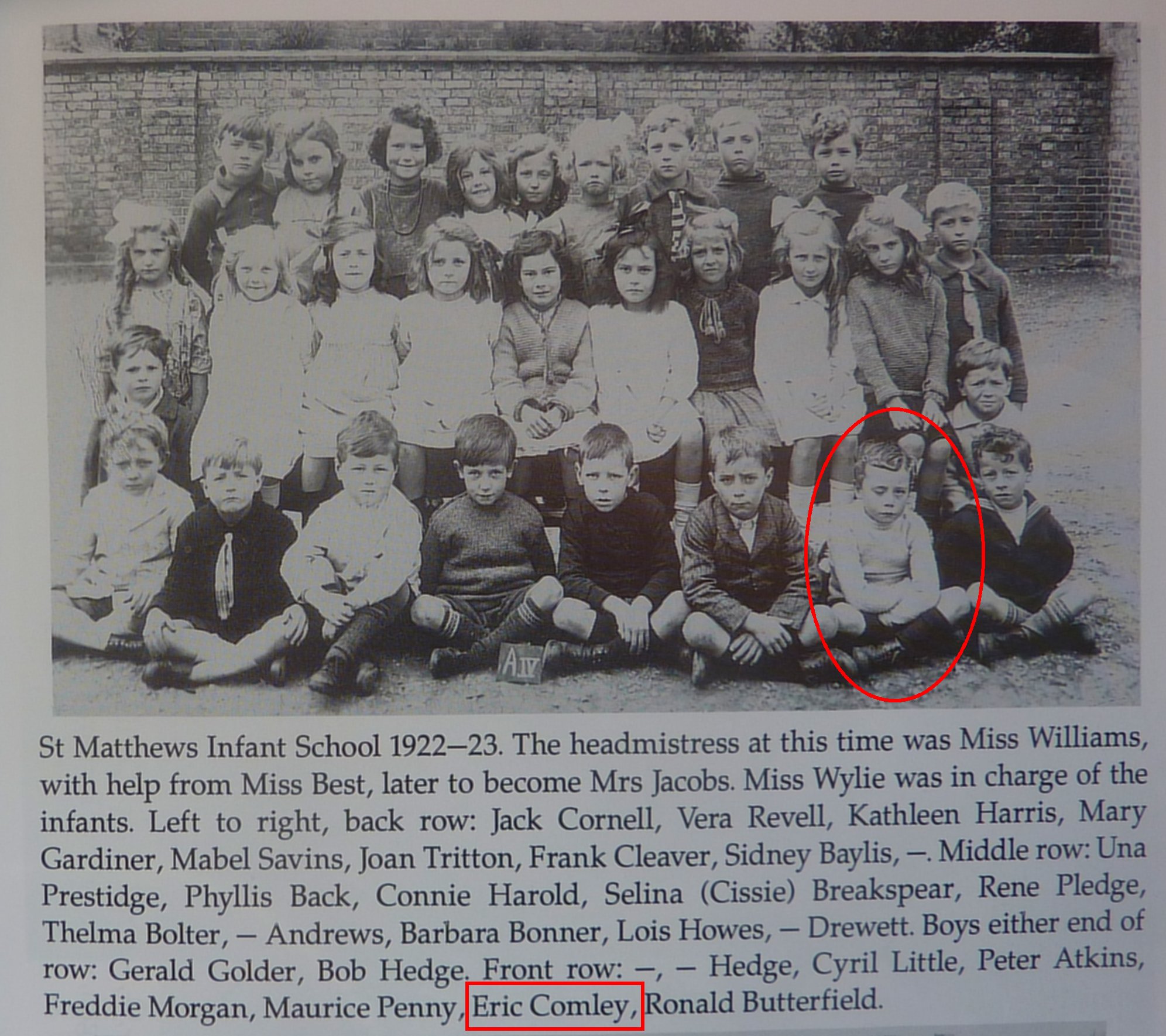 [Eric Comley, St Matthew's Infant School]