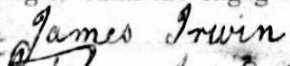 Irwin James  signature