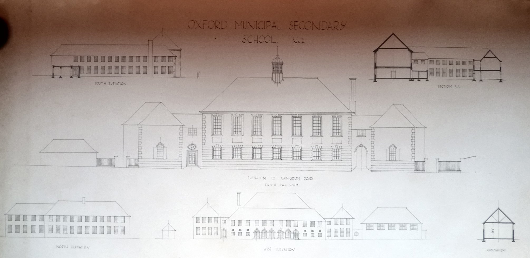 [Plans for new municipal secondary school Abingdon Road]